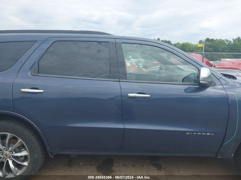 2021 Dodge Durango Citadel Awd VIN: 1C4RDJEG5MC643360 Lot: 39555366