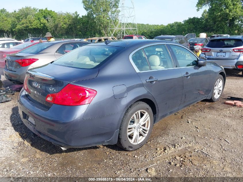 2010 Infiniti G37X VIN: JN1CV6AR9AM254897 Lot: 39555375