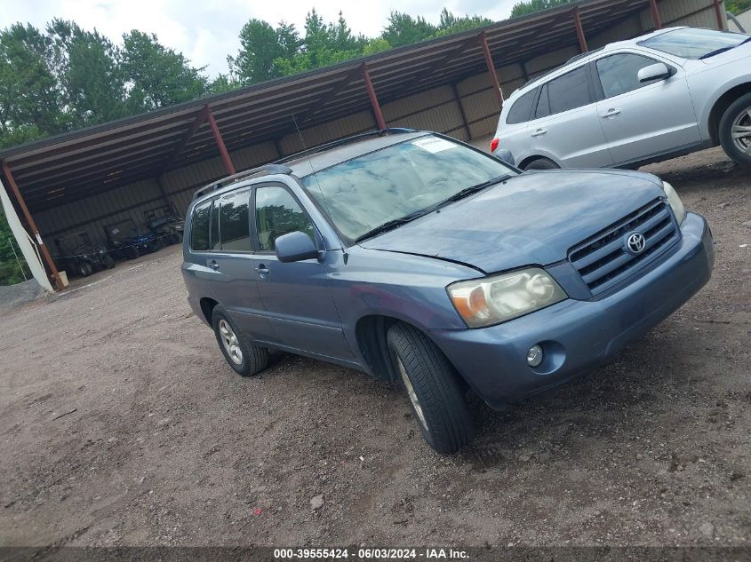 2005 Toyota Highlander VIN: JTEGD21A950110442 Lot: 39555424