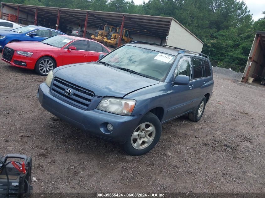 2005 Toyota Highlander VIN: JTEGD21A950110442 Lot: 39555424