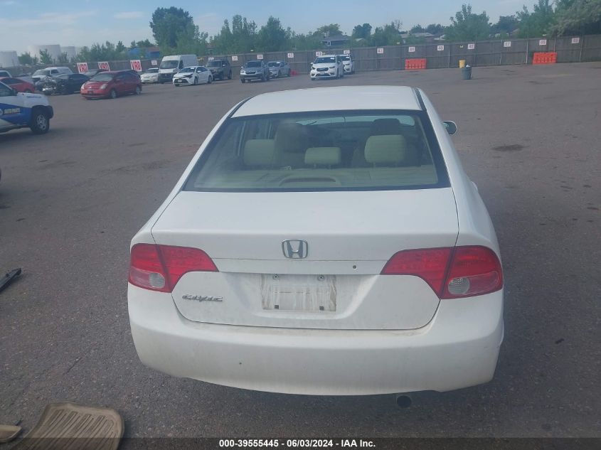 2008 Honda Civic Lx VIN: 1HGFA165X8L053316 Lot: 39555445