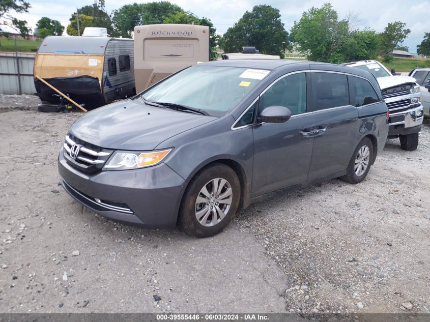 2014 Honda Odyssey Ex-L VIN: 5FNRL5H68EB028397 Lot: 39555446