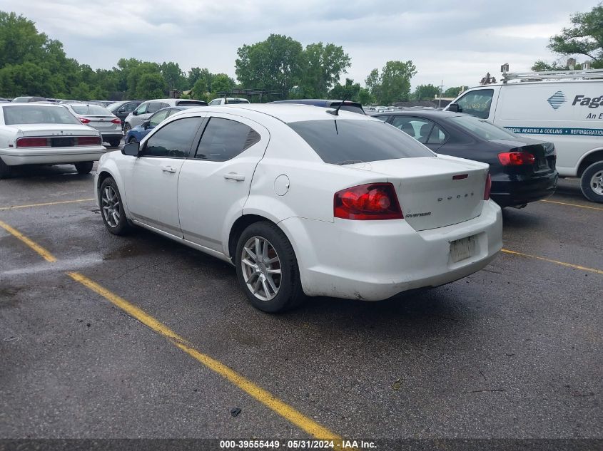 2014 Dodge Avenger Se VIN: 1C3CDZAB1EN130034 Lot: 39555449