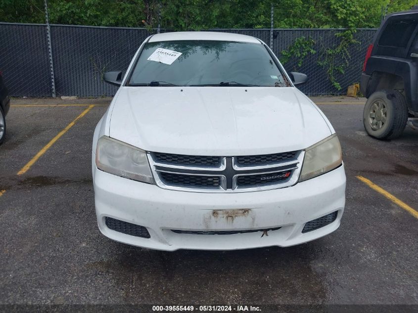 2014 Dodge Avenger Se VIN: 1C3CDZAB1EN130034 Lot: 39555449