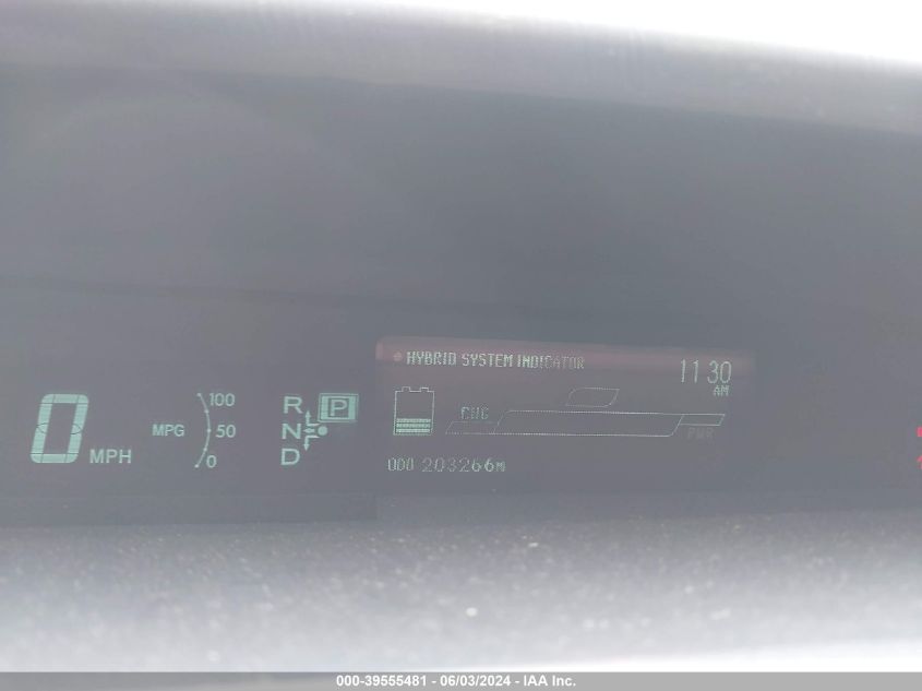 2010 Toyota Prius Ii VIN: JTDKN3DU3A1007111 Lot: 39555481