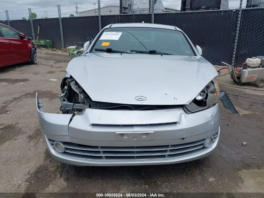 2007 Hyundai Tiburon Gs VIN: KMHHM66D17U248034 Lot: 39555524