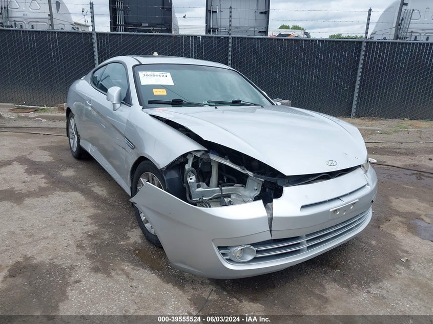 2007 Hyundai Tiburon Gs VIN: KMHHM66D17U248034 Lot: 39555524