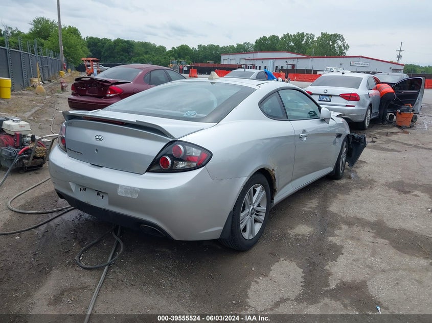 2007 Hyundai Tiburon Gs VIN: KMHHM66D17U248034 Lot: 39555524