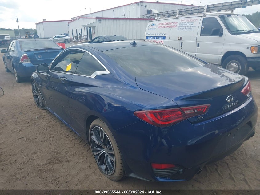 2018 Infiniti Q60 3.0T Luxe VIN: JN1EV7EL7JM390448 Lot: 39555544