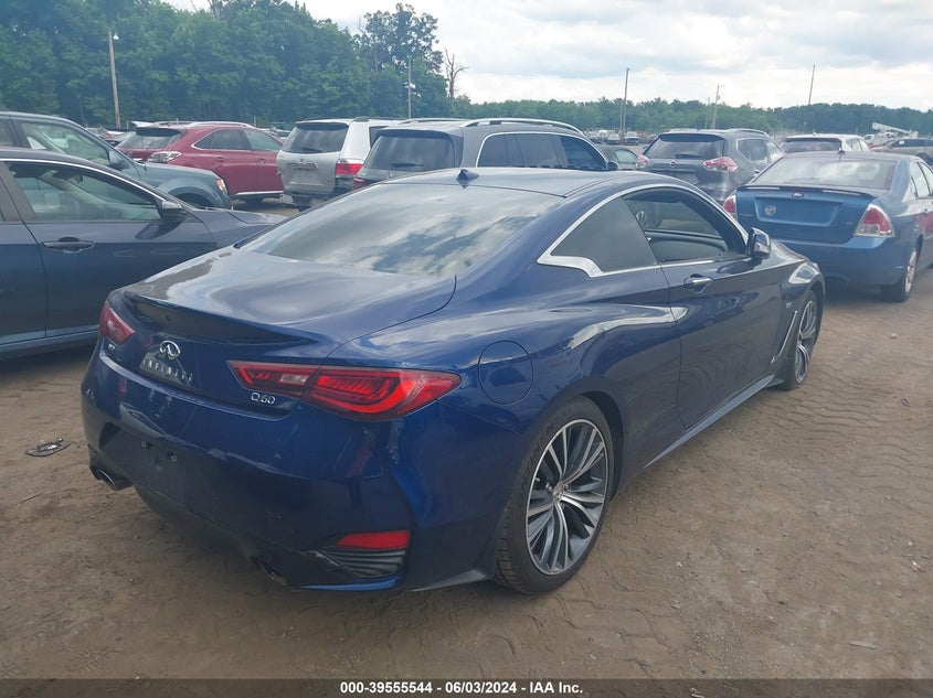2018 Infiniti Q60 3.0T Luxe VIN: JN1EV7EL7JM390448 Lot: 39555544