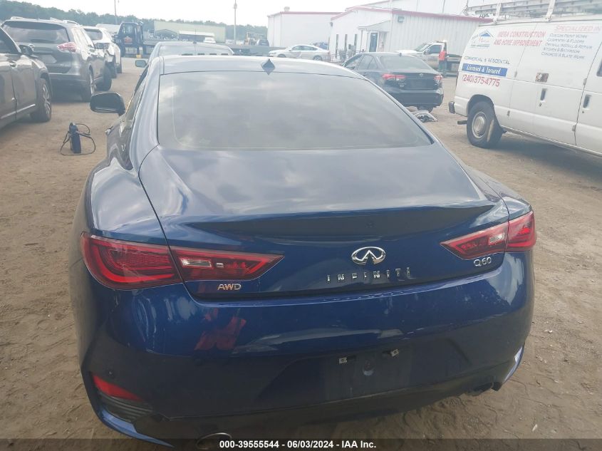 2018 Infiniti Q60 3.0T Luxe VIN: JN1EV7EL7JM390448 Lot: 39555544