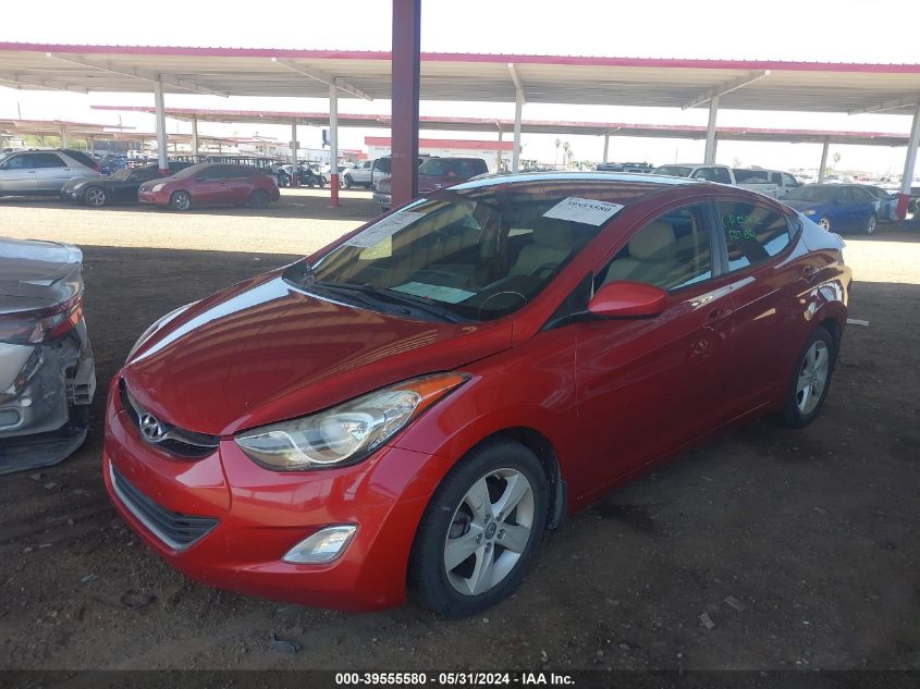 2013 Hyundai Elantra Gls VIN: KMHDH4AE6DU772458 Lot: 39555580