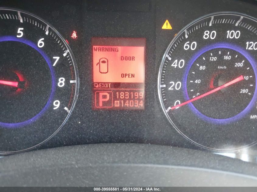 2010 Infiniti Fx35 VIN: JN8AS1MW4AM852756 Lot: 39555581