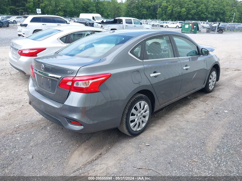 VIN 3N1AB7APXHL654248 2017 NISSAN SENTRA SV
