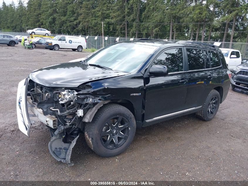 2013 Toyota Highlander Hybrid Base V6 VIN: JTEBC3EH2D2015427 Lot: 39555615