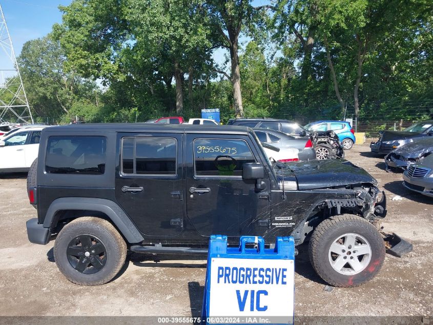 2016 Jeep Wrangler Unlimited Sport VIN: 1C4BJWDG2GL116809 Lot: 39555675