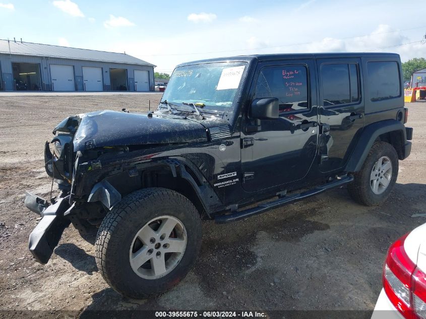 2016 Jeep Wrangler Unlimited Sport VIN: 1C4BJWDG2GL116809 Lot: 39555675
