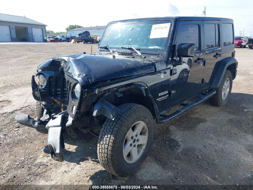 2016 Jeep Wrangler Unlimited Sport VIN: 1C4BJWDG2GL116809 Lot: 39555675