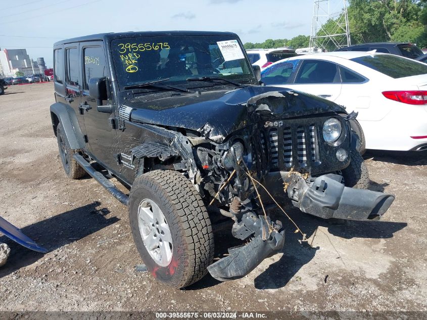 2016 Jeep Wrangler Unlimited Sport VIN: 1C4BJWDG2GL116809 Lot: 39555675