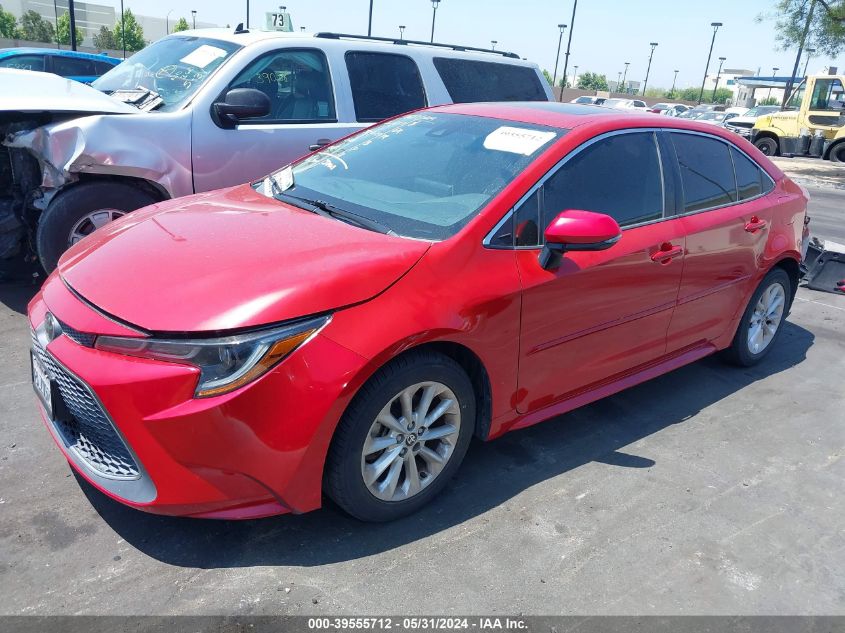 VIN 5YFFPRAE6LP009543 2020 TOYOTA COROLLA XLE