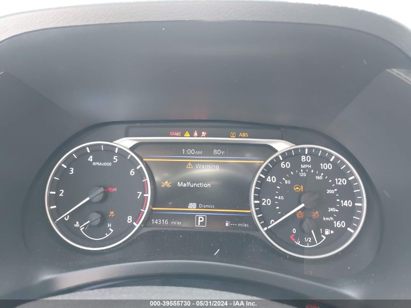 2022 Nissan Sentra Sv Xtronic Cvt VIN: 3N1AB8CV0NY244722 Lot: 39555730