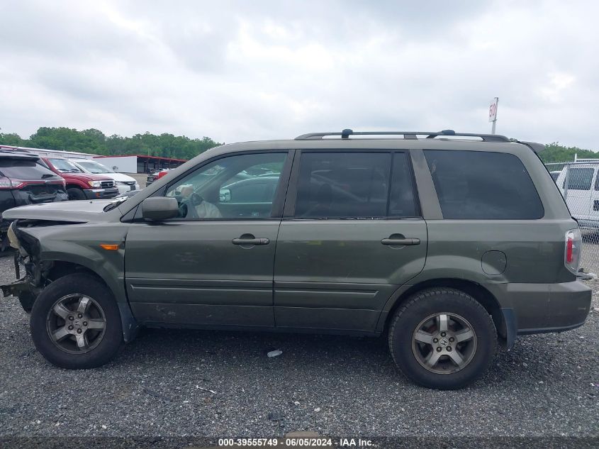 2006 Honda Pilot Ex-L VIN: 5FNYF18776B011211 Lot: 39555749