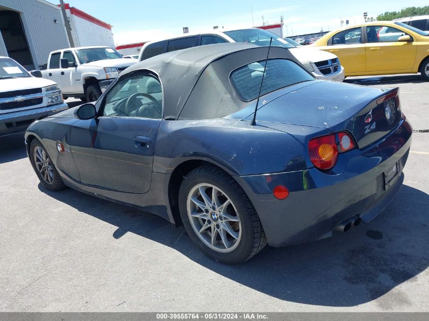 2004 BMW Z4 2.5I VIN: 4USBT33564LS48874 Lot: 39555764