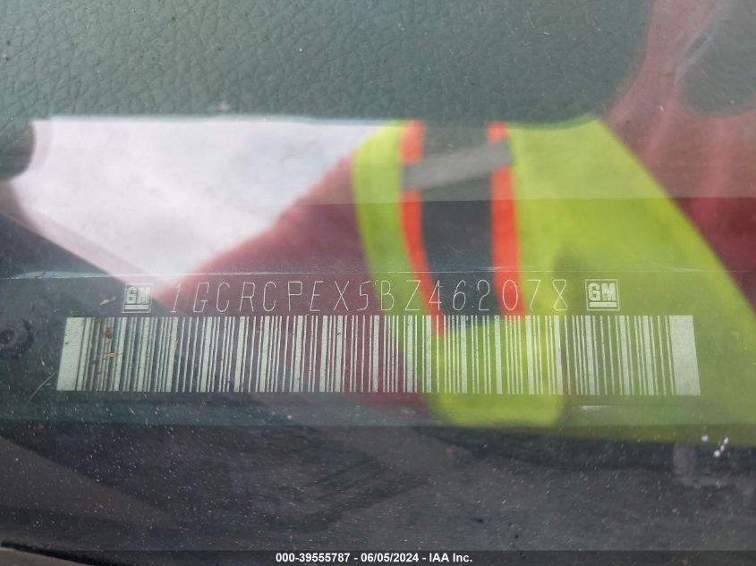 2011 Chevrolet Silverado 1500 Work Truck VIN: 1GCRCPEX5BZ462078 Lot: 39555787