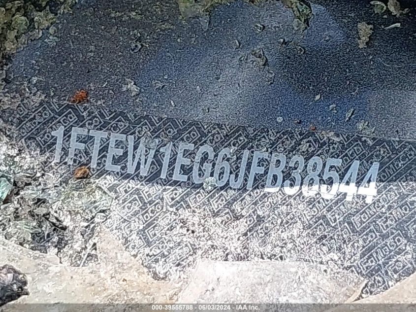 2018 Ford F-150 Supercrew VIN: 1FTEW1EG6JFB38544 Lot: 39555788