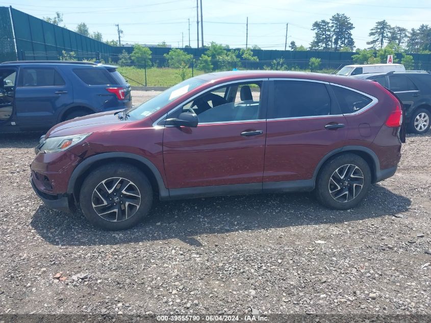 2016 Honda Cr-V Se VIN: 2HKRM4H46GH691123 Lot: 39555790