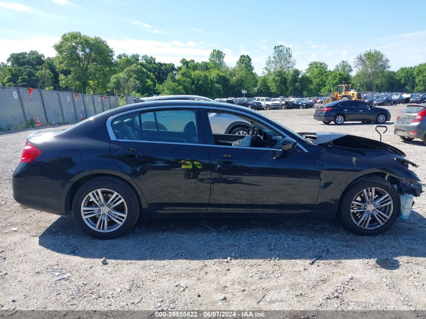 2010 Infiniti G37X VIN: JN1CV6AR1AM453555 Lot: 39555822