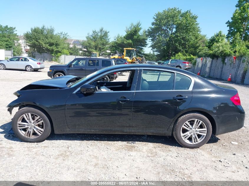 2010 Infiniti G37X VIN: JN1CV6AR1AM453555 Lot: 39555822