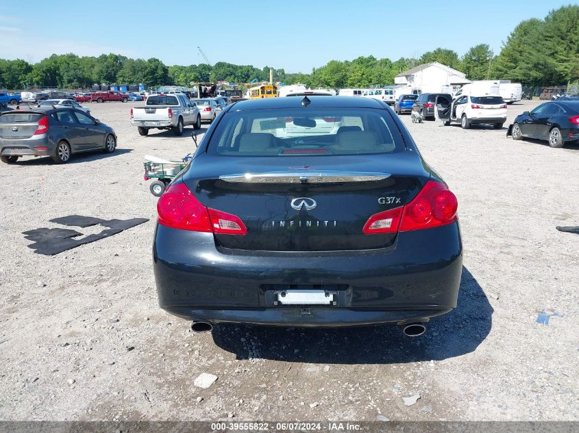 2010 Infiniti G37X VIN: JN1CV6AR1AM453555 Lot: 39555822