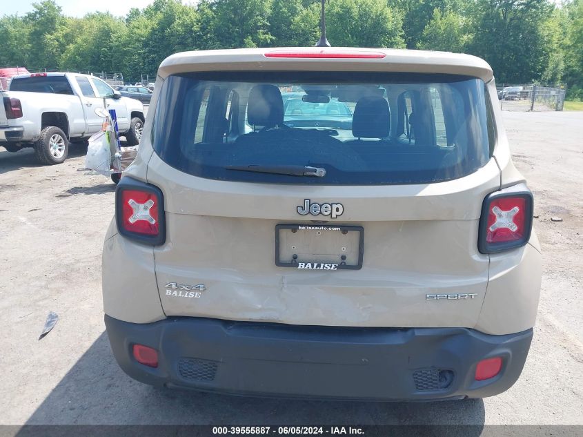 2016 Jeep Renegade Sport VIN: ZACCJBAT6GPD08972 Lot: 39555887