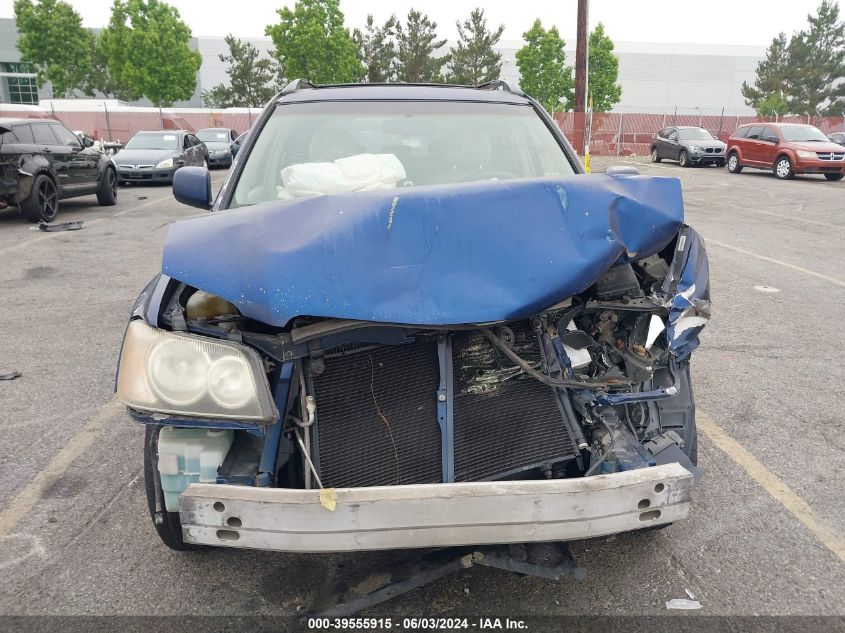 2001 Toyota Highlander V6 VIN: JTEGF21A810011776 Lot: 39555915