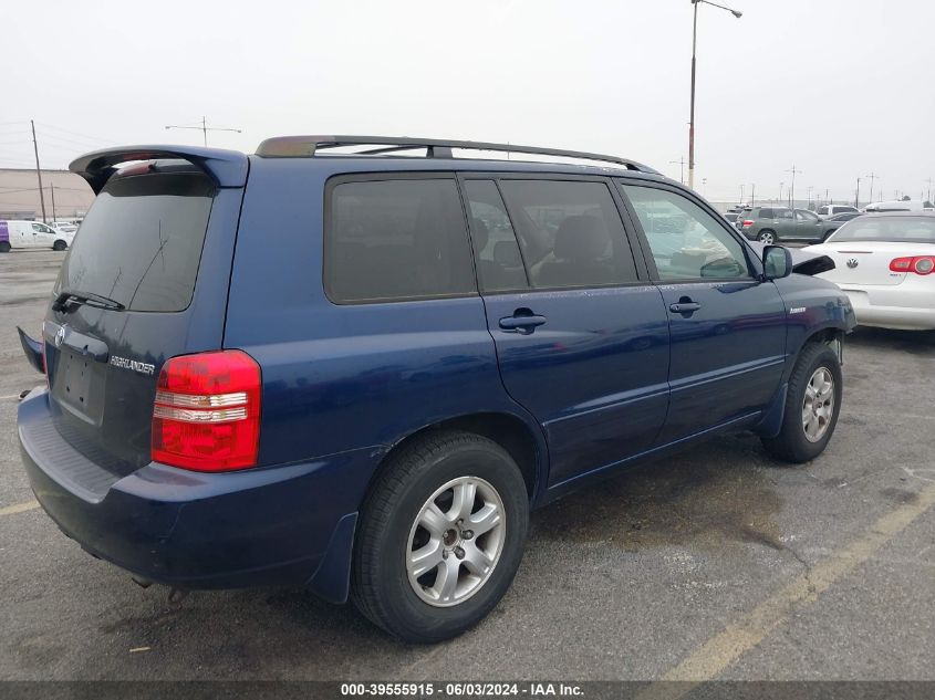 2001 Toyota Highlander V6 VIN: JTEGF21A810011776 Lot: 39555915