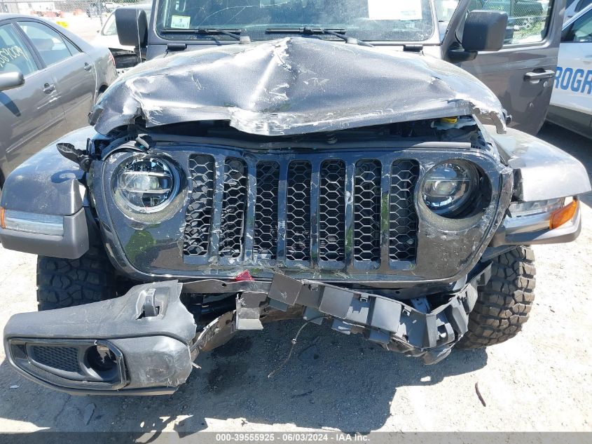 2022 Jeep Gladiator Willys 4X4 VIN: 1C6HJTAG6NL172527 Lot: 39555925