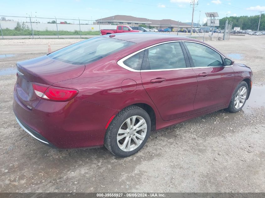 2015 Chrysler 200 Limited VIN: 1C3CCCAB4FN666137 Lot: 39555927