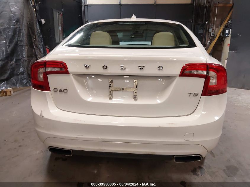 2014 Volvo S60 T5/T5 Platinum/T5 Premier/T5 Premier Plus VIN: YV1612FS9E2281085 Lot: 39556005