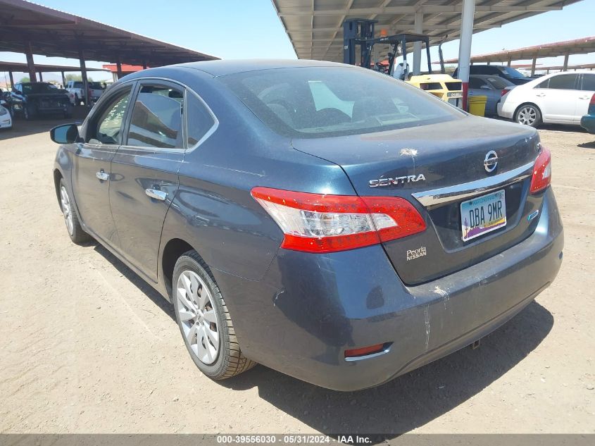 2014 Nissan Sentra Sv VIN: 3N1AB7AP0EL697671 Lot: 39556030