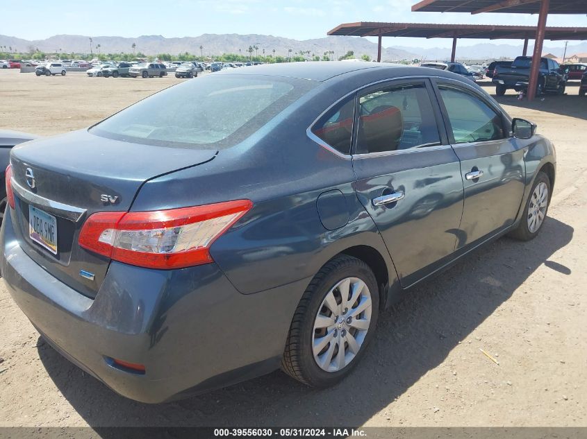 2014 Nissan Sentra Sv VIN: 3N1AB7AP0EL697671 Lot: 39556030