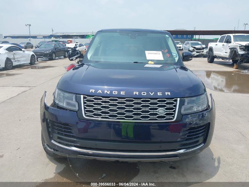 2019 Land Rover Range Rover 3.0L V6 Supercharged Hse VIN: SALGS2SV7KA550427 Lot: 39556033