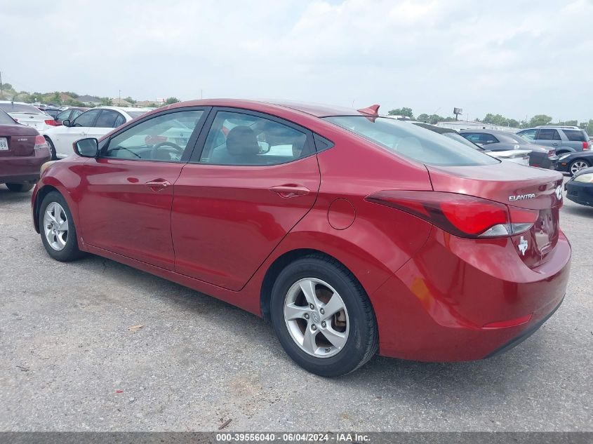 2015 Hyundai Elantra Se VIN: 5NPDH4AE4FH620583 Lot: 39556040