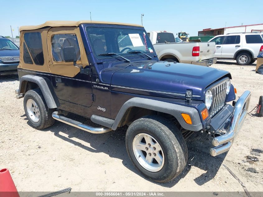 1998 Jeep Wrangler Se VIN: 1J4FY29P0WP764276 Lot: 39556041