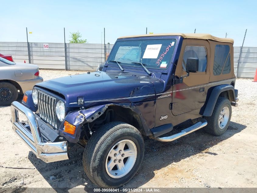 1998 Jeep Wrangler Se VIN: 1J4FY29P0WP764276 Lot: 39556041