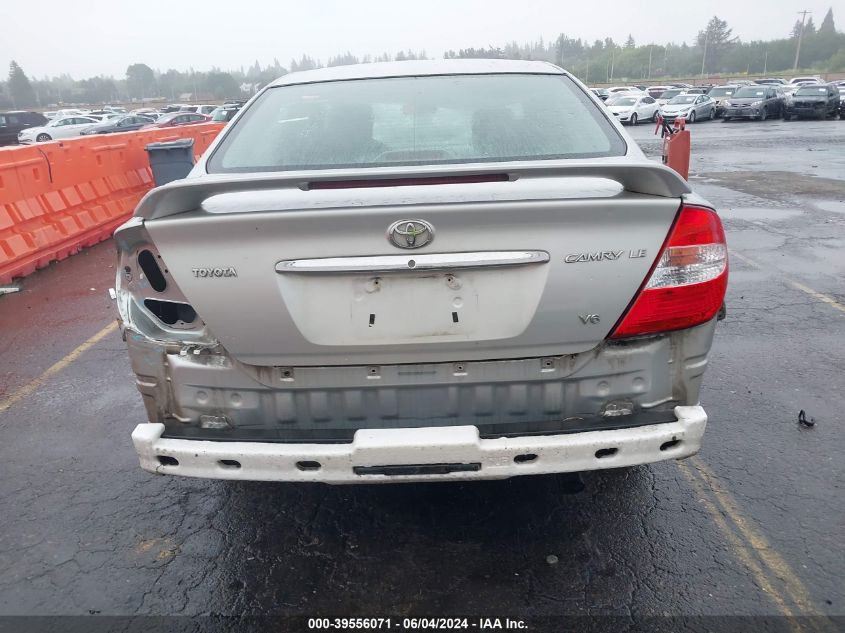 2003 Toyota Camry Le V6 VIN: 4T1BF32K03U561704 Lot: 39556071