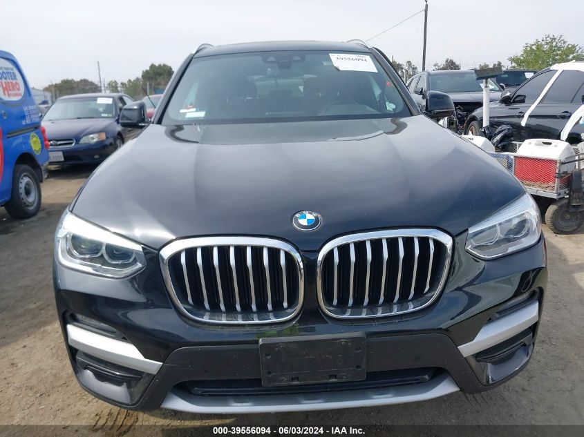 2021 BMW X3 Sdrive30I VIN: 5UXTY3C07M9F52715 Lot: 39556094