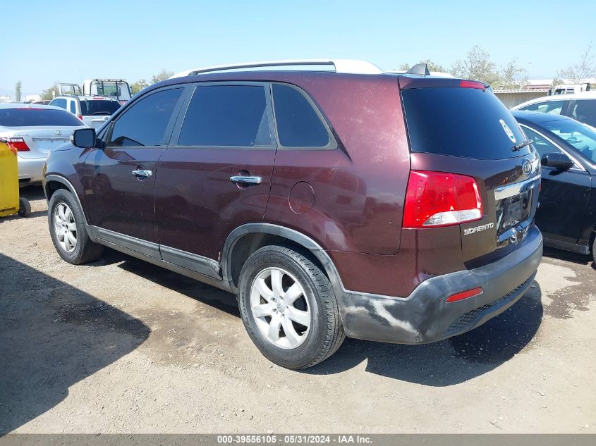 2012 Kia Sorento Lx V6 VIN: 5XYKT4A25CG243339 Lot: 39556105