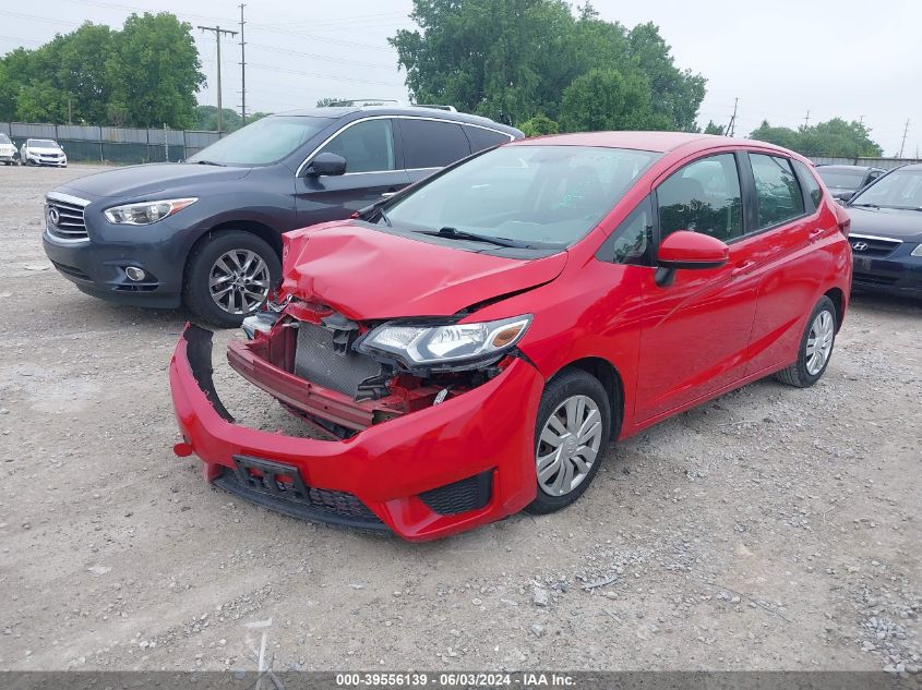 2017 Honda Fit Lx VIN: 3HGGK5H51HM705843 Lot: 39556139