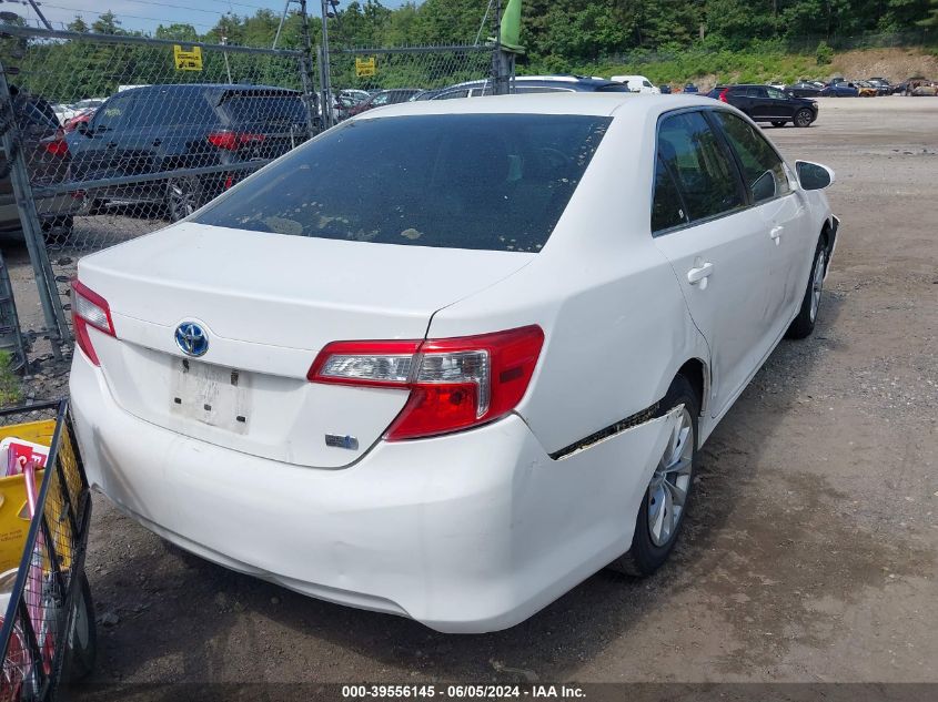 2014 Toyota Camry Hybrid Le VIN: 4T1BD1FK7EU123088 Lot: 39556145